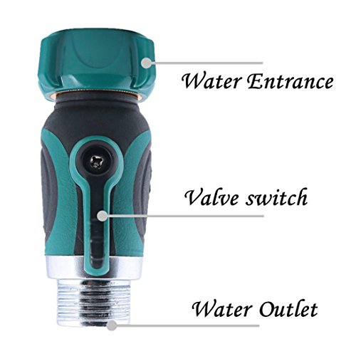 image for JDgoods Garden Hose to Shut Off Valve Connect Outside Spigot Friendly 
