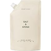 Salt & Stone Body Wash with Antioxidants for Deep Moisture | For Women & Men, Sulfate, Paraben, & Dye Free, Leaving Skin Soft and Hydrated | Bergamot & Hinoki 32 fl oz