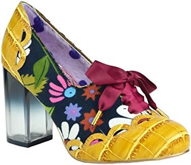 Women's Farrah Flower Lucite Block Heels