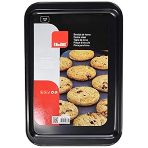 IBILI Bakplaat Moka 41x28x5 cm, plaatstaal, zwart, 41 x 28 x 5 cm