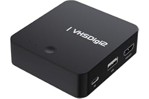 KafuiTech AV Video Recorder,Analog-Digital Conversion, Saving to SD/USB,for/VCR' S, Hi8, Camcorders, DVD Players