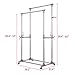 Ollieroo Stainless Steel Garment Rack Adjustable Telescopic Rolling Clothing Rack (Double Rail)