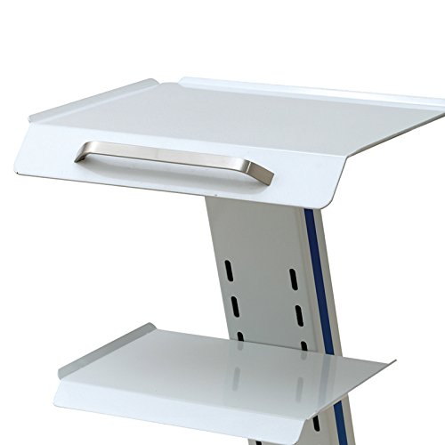 Medical Mobile Utility Cart Trolley with Steel Frame Doctor Dentist Trolly Tattoo Spa Salon Equipment All Purpose - Thumbnail 3