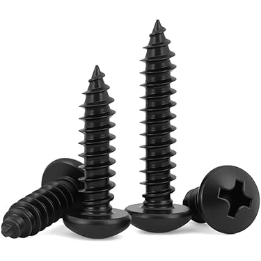 MECCANIXITY 30Pcs M4.2x19mm White Pan Head Self-Tapping Screws, 410 Stainless Steel Self-Drilling Screws For Metal, Wood, And Plastic