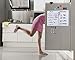 Magnetic Refrigerator Whiteboard 17’’x12’’,Stain Resistant Technology,Dry Erase Fridge Whiteboard, 3 Magnetic Makers, 1 Magnetic Button, 1 Eraser and 2 Hearts Included