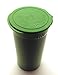 50 Pack of Green 13 Dram Pop Top Bottle Rx Vial Medical Pill Box Herb Container
