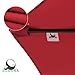 COBANA 10' Offset Hanging Patio Umbrella Freestanding Outdoor Parasol Adjustable Umbrella, 250g/sqm Polyester, Red