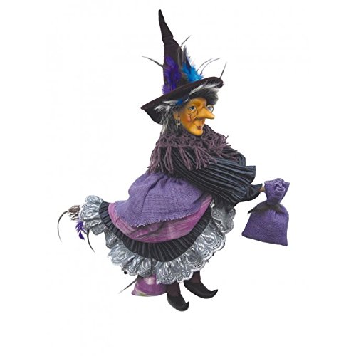 Witches of Pendle - Rowena Witch Flying (Purple) 35cm