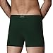 Separatec Men's Soft Modal Separate Pouch Underwear Solid Fine Trunk 3 Pack(L, Olive Green)