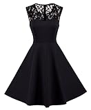HOMEYEE Women's Vintage Chic Sleeveless Cocktail Party Dress A008