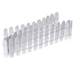 Homeford Miniature Wood Picket Fence, 36-Inch (White)