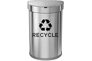 Ignixia Recycle Symbol Sticker Decal to Organize Trash cans/Garbage containers, Recycle Sign Decal Plotter Cut Vinyl Outdoor Recycle Containers (Black, 10 X 7) Inches Large (Pack of 02)