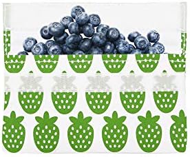 Lunchskins Reusable Sandwhich Food Bag, Snack, Green Berry