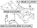 Left Rear Differential Mount Febest MM-CU5WRL Oem MR961407