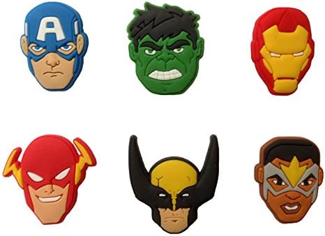 Avengers Pen Decoration Caps 6 Pcs Set #2