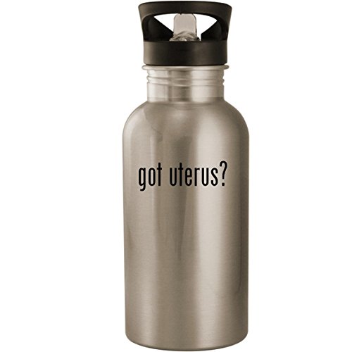 got uterus? - Stainless Steel 20oz Road Ready Water Bottle, Silver