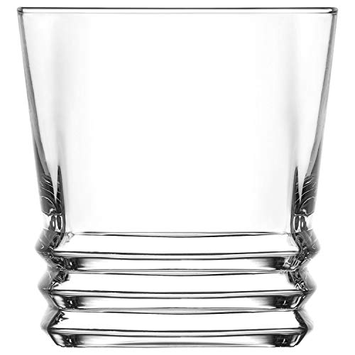 LAV Whiskey & Scotch Glasses | Perfect for Old Fashioned Cocktails & Bourbon & Cognac | 10.6 oz, Set of 6 - Thumbnail 4