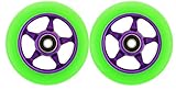 Metal Core 100mm CNC Scooter 2 Wheels with Abec 11 Bearings Razor HEAVY DUTY! MADE IN USA!