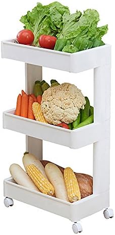 HTZ Shelves Floor Plastic Living Room Bathroom Bedroom Kitchen Multi-Purpose Storage 3/4 Shelves A+ (Size : A)