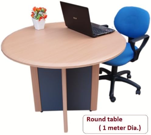 Office meeting table/Home Round table/Boardroom table - Beech