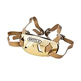 Battle Chrome Chin Strap, Gold, Adjustable