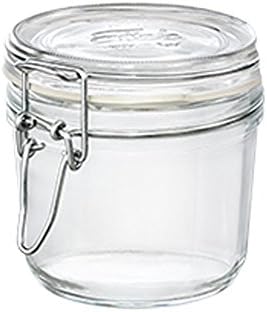 Vase Glass Preserving Terrine Jar 350 ml also for Serving of Bormioli Rocco Fido Airtight Model Pack of 6 Pieces