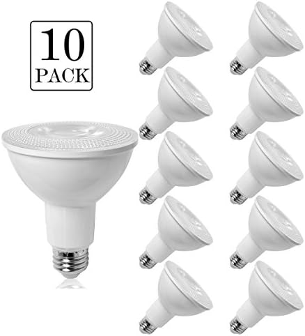 10-Pack 750LM PAR30 Long Neck Led Light Bulbs 12W 15W (75W 90W Incandescent Bulb Equivalent) 2700K 3000K Soft White 35,000 Hour (40 Deg) E27