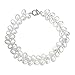 Honora 5 mm Oval Freshwater Cultured Pearl Herringbone Bead Bracelet with Sterling Silver Clasp
