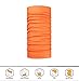 Tough Headband Neck Gaiter Face Mask & Sleeve w/ UV & Dust Protection, Orange
