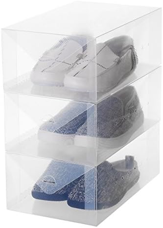 Ybmhomes 2188vc Men's Size Plastic Shoe Box, Set of 3