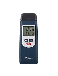 Wittime   Medidor de humedad de madera, sensor digital de medición para paredes secas, madera plantas, tipo de pin de comprobador de humedad para paredes de baldosas de madera. Dectector de agua y termómetro para la inspección del hogar.