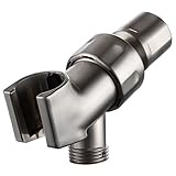 KES PJ11A-2 Adjustable Hand Shower Arm Mount with G 1/2 Swivel Ball Connector Universal Showering Component, Brushed Nickel