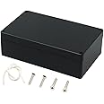 Junction Box, Zulkit Project Box IP65 Waterproof Dustproof ABS Plastic Electrical Boxes Electronic Enclosure Black 7.9 x 4.7