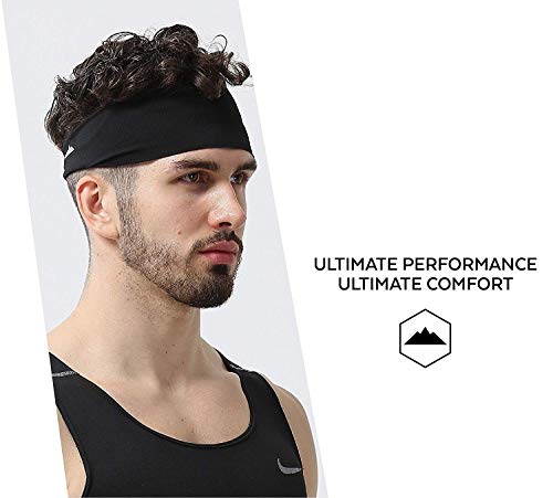 Tough Outfitters Headband for Men - Mens Headbands - Working Out Sports Performance Head Bands - Athletic Cycling Running Sweat Band, Football Headbands - Sweat Bands Men/Women - Thumbnail 7