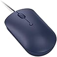 Lenovo 540 USB-C Wired Connection Computer Mouse for PC, Laptop, Computer with Windows or Chrome OS - Ambidextrous Design - 4 Button - Compact Size -Abyss Blue