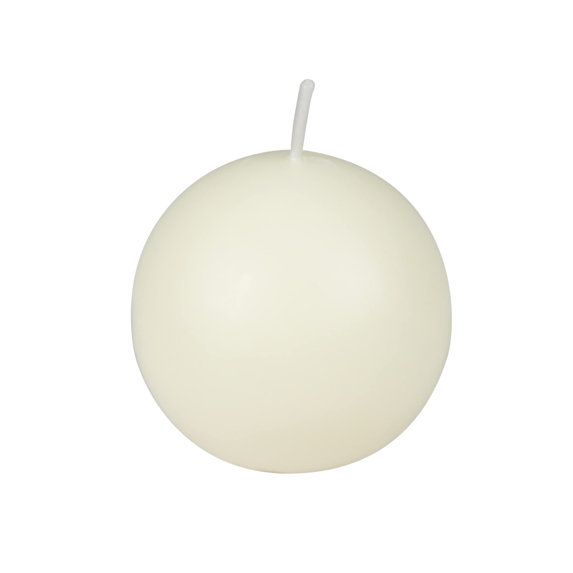 Photo 1 of 3 Inch Pale Ivory Ball Candles