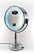 Danielle LED Lighted Two-Sided Makeup Mirror, 15X Magnification, Chrome,D125