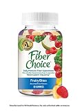 Fiber Choice Nutritional Prebiotic Supplement Assorted Fruit Gummy 90 Count