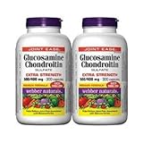Webber Naturals Glucosamine 500mg and Chondroitin 400mg  Sulfate Twin Pack (2 x 300 capsules)