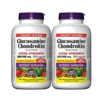 Webber Naturals® Glucosamine and Chondroitin Sulfate Twin Pack For Symptomatic Relief of Aching Joints Webber Naturals® Glucosamine and Chondroitin Sulfate Twin Pack For Symptomatic Relief of Aching Joints