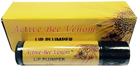 Active Bee Venom Lip Plumper with Manuka Honey, Shea Butter, Grape Seed Oil, Cocoa Butter, 4.5 Gram