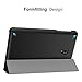 MoKo Samsung Galaxy Tab A 8.0 2017 Case - Ultra Lightweight Slim Smart Cover Case for Galaxy Tab A 8.0 (SM-T380 / T385) 2017 Release (NOT FIT 2015 Tab A 8.0 SM-T350/P350), Black