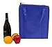 Earthwise Insulated Reusable Grocery Shopping Bag Heavy Duty with Waterproof Leak proof Lining and Zipper Top Closure Tote Large Collapsible Foldable Stand Upright Keep Food Hot or Cold (Pack of 2)