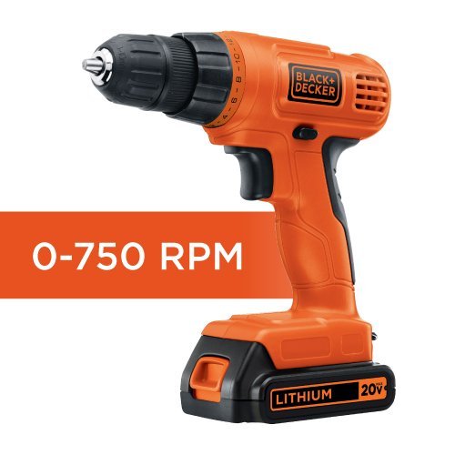 BLACK+DECKER 20V MAX* POWERECONNECT Cordless Drill/Driver + 30 pc. Kit