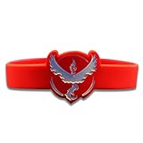 CG Costume Pokemon Go Bracelet Logo Team Mystic Valor Instinct Red