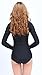 speerise Women Turtleneck Long Sleeve Bodysuit, Adult Stretchy Leotards Tops with Zipper Closure Soft Jumpsuit for Gymnastics