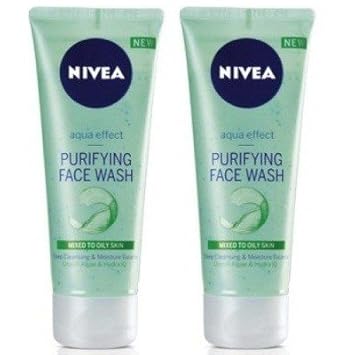nivea aqua face wash