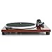 Experience Crystal Clear Sound with Music Hall mmf-1.5 Turntable Built-in Phono Preamp S-Shaped Aluminum Tonearm Removable Headshell Low Noise Belt-Drive Design Quick and Easy to Assemble