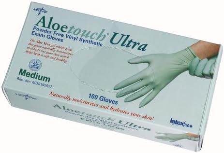 Aloetouch Ultra Stretch PF Vinyl Gloves Case Pack 10 - 410480