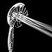 Lordear Double Rain Bathroon Combo Dual Combination Shower Heads Chrome Finish Hotel Spa Handheld Combo, 5 Water Settings Shower Set with Adjustable Slide Bar and Stainless Steel Hose